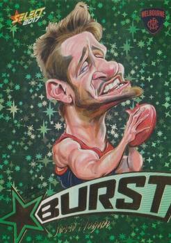 2017 Select Footy Stars - Starburst Caricatures #SB42 Jesse Hogan Front